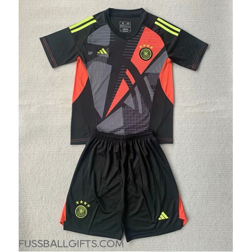 Deutschland Torwart Fußballbekleidung Heimtrikot Kinder EM 2024 Kurzarm (+ kurze hosen)